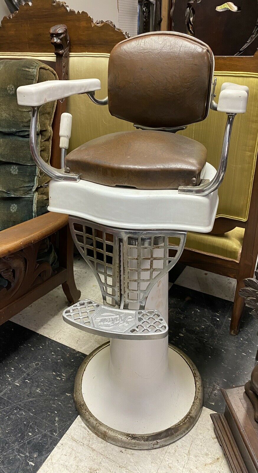 Antique Koken Child's Barber Chair